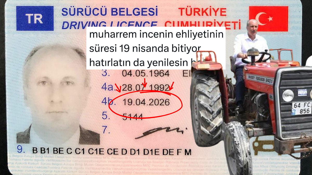 Muharrem İnce Ehliyetinin Süresinin Dolduğunu X'ten Öğrendi