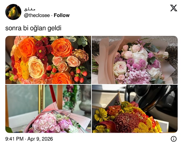 Ardından hediyeler, sürprizler, oyuncaklar, çiçekler peş peşe geldi.