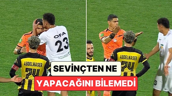 Mısırlı Futbolcu Ahmed Amin Oufa Golün Verilmesinin Ardından Sevinçten Ne Yapacağını Bilemedi