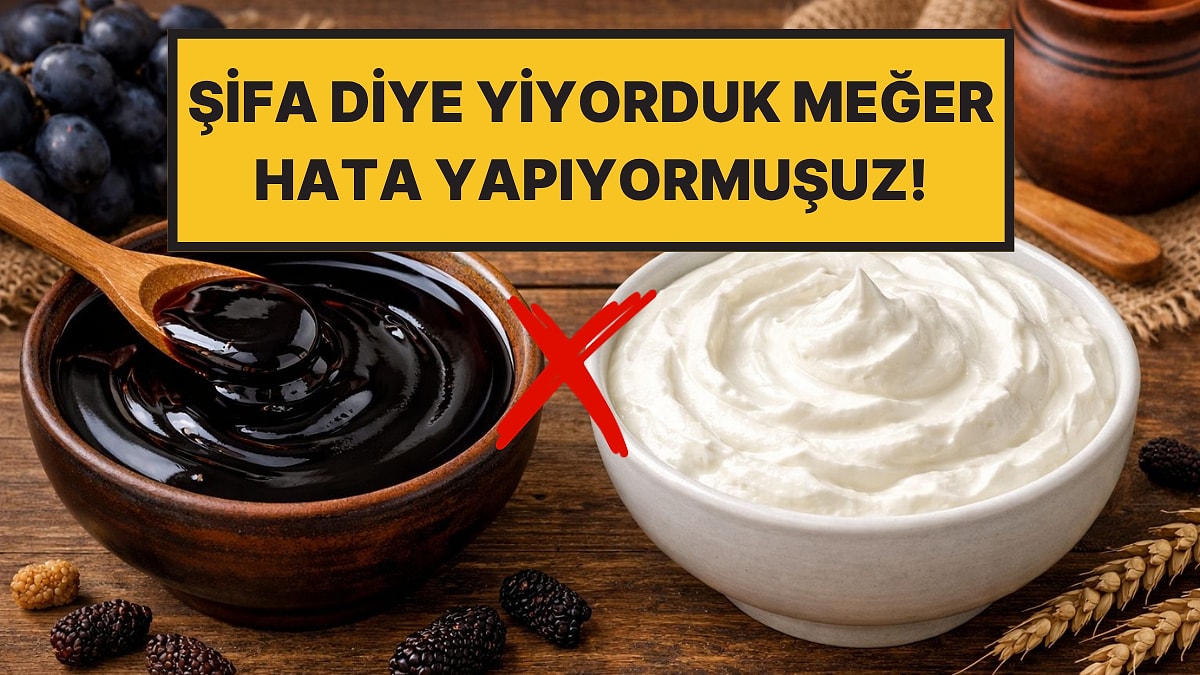 Pekmez ve Yoğurdu Sakın Karıştırmayın!