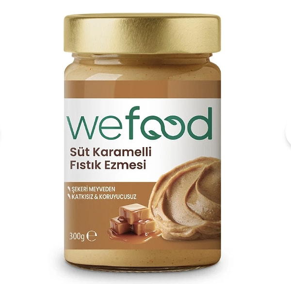 Keşfedilmemiş lezzet: Wefood Süt Karamelli Fıstık Ezmesi!