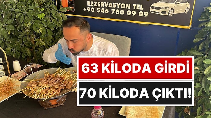 Ödül 2 Milyon 400 Bin Liraydı: 80 Dakikada 63 Kilodan 70 Kiloya Çıktı