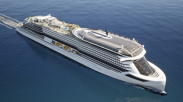 Geleneksel dev yolcu gemilerinin aksine, ağır yakıt veya doğalgaz yerine tamamen batarya gücüyle hareket edecek olan “Vision”, teknik özellikleriyle göz dolduruyor: