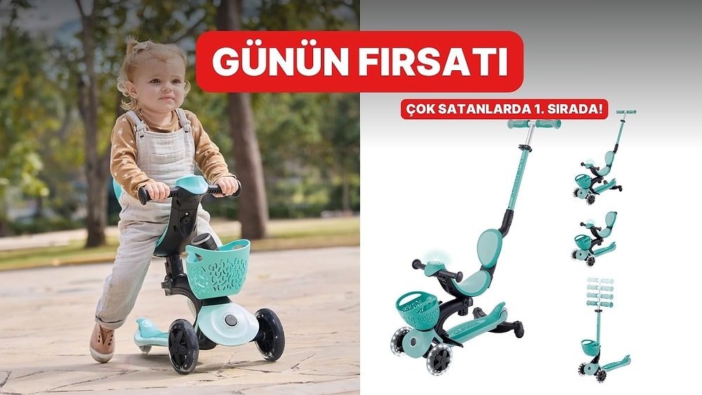 Günün Fırsatı: Uzun Yıllar Kullanılabilecek Globber Go Up 360 Scooter İndirimde!