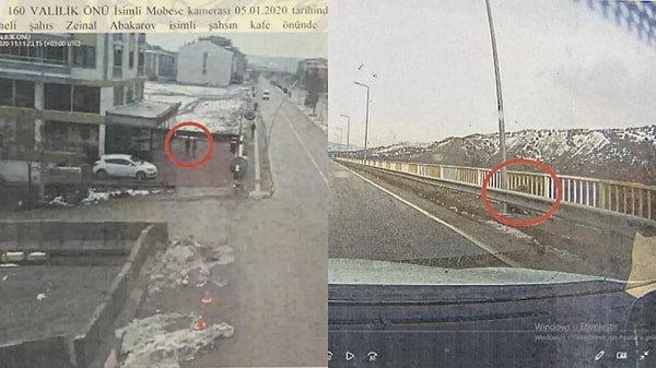 Şüpheli Zeinal Abakarov da kamera kayıtlarında.