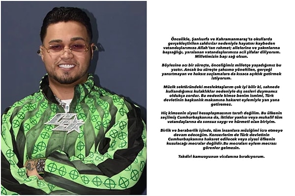 Ünlü rapçi sosyal medya hesabı üzerinden yaşananlar için açıklama yaptı 👇