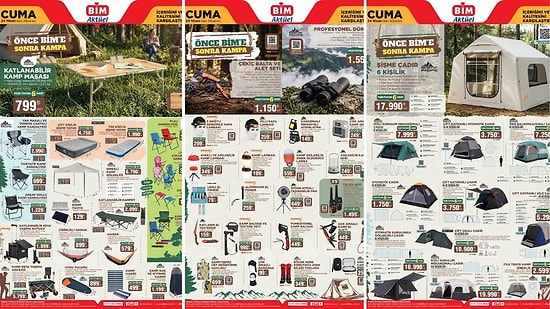 BİM'e Kamp Ürünleri Geliyor! 24 Nisan 2026 BİM Aktüel Kataloğu