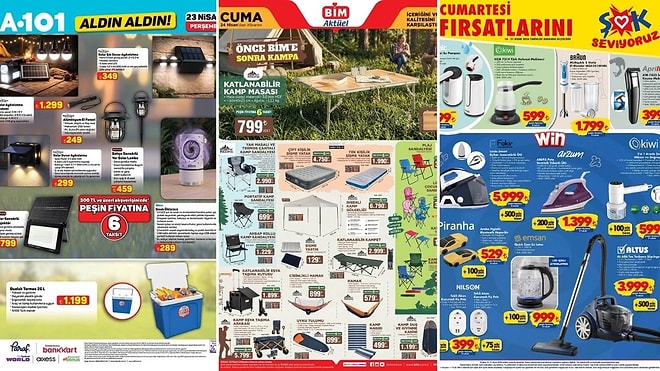 İndirim Günleri Başlıyor! 18 - 24 Nisan Haftasında A101 ve BİM Aktüel Ürünler Listesinde Ne Var?