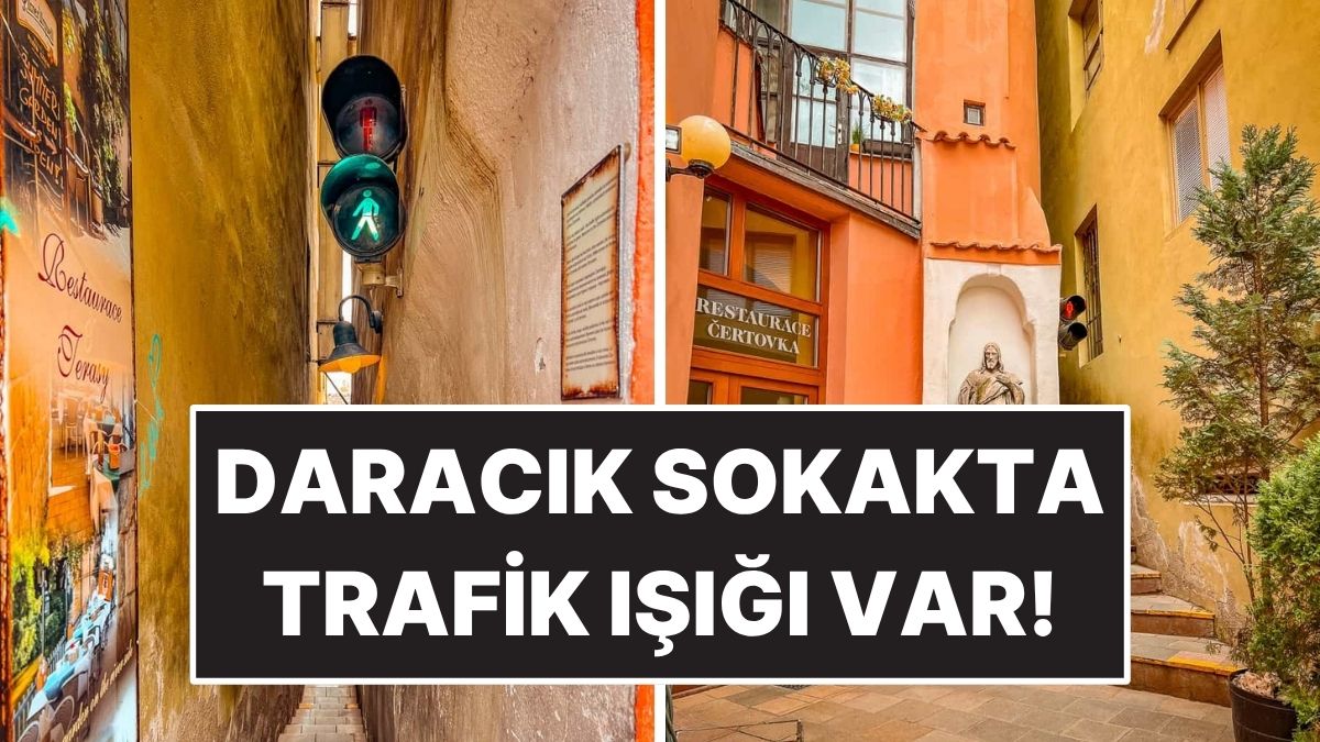 50 Santimetrelik Geçitte Trafik Işığı Var: Dünyanın En Dar Sokaklarından Biri!
