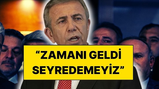 Mansur Yavaş "Artık Zamanı Geldi" Diyerek Resti Çekti!