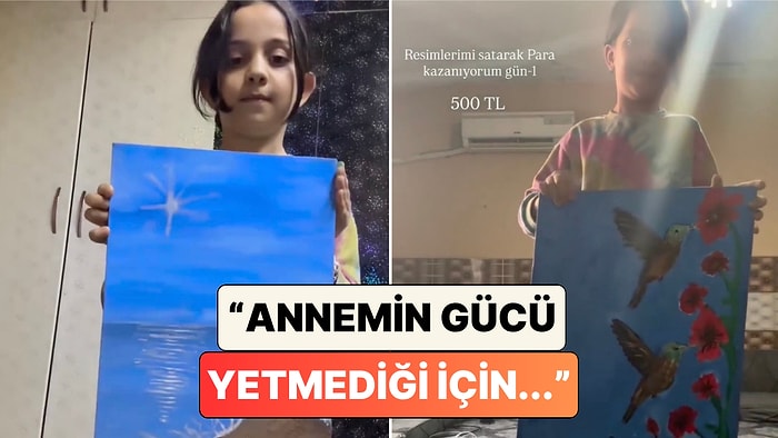 Bir Çocuk Kardeşinin Ameliyat Parası İçin Çizdiği Resimleri Sosyal Medyadan Satmaya Başladı
