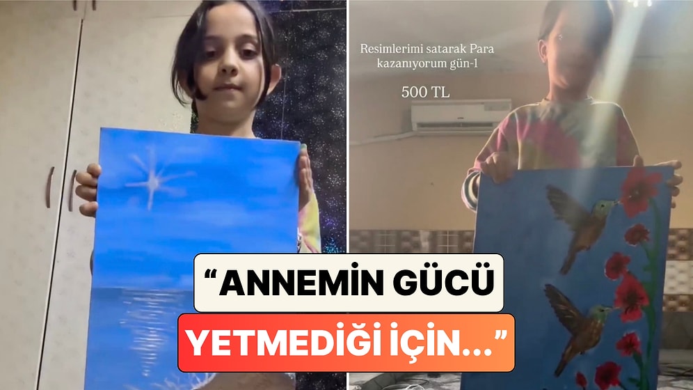 Bir Çocuk Kardeşinin Ameliyat Parası İçin Çizdiği Resimleri Sosyal Medyadan Satmaya Başladı