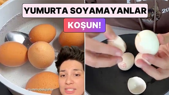 Bir İçerik Üreticisi Denedi: Haşlanmış Yumurtaları Saniyeler İçinde Soymanızı Sağlayacak Basit Yöntem