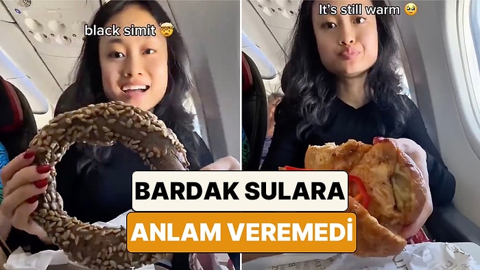 Çinli Bir Turist Türkiye'ye Gelirken Uçakta Verilen İkramları Paylaştı: "Neden Bu Bardaktan Su İçiyorlar?"