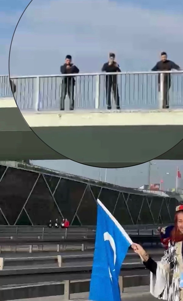 Ancak maraton sırasında bir görüntü dikkat çekti.