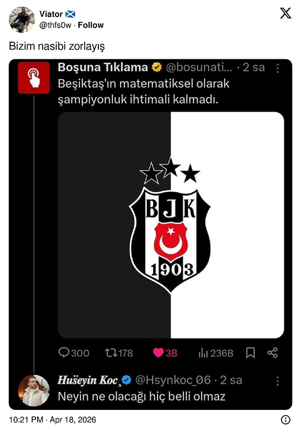 Umudunu kaybetmeyeceksin.