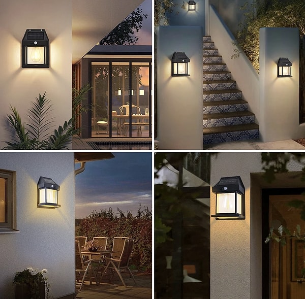 Dekoratif Işık Doku: Dekohop Solar Sensörlü Aplikler