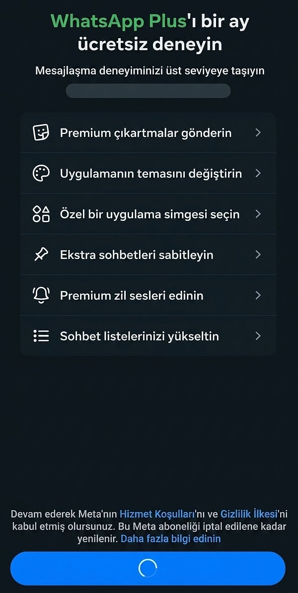 Popüler mesajlaşma uygulaması WhatsApp, Instagram'ın ardından benzer bir adım atarak kullanıcılarına isteğe bağlı bir abonelik paketi sunmaya hazırlanıyor.