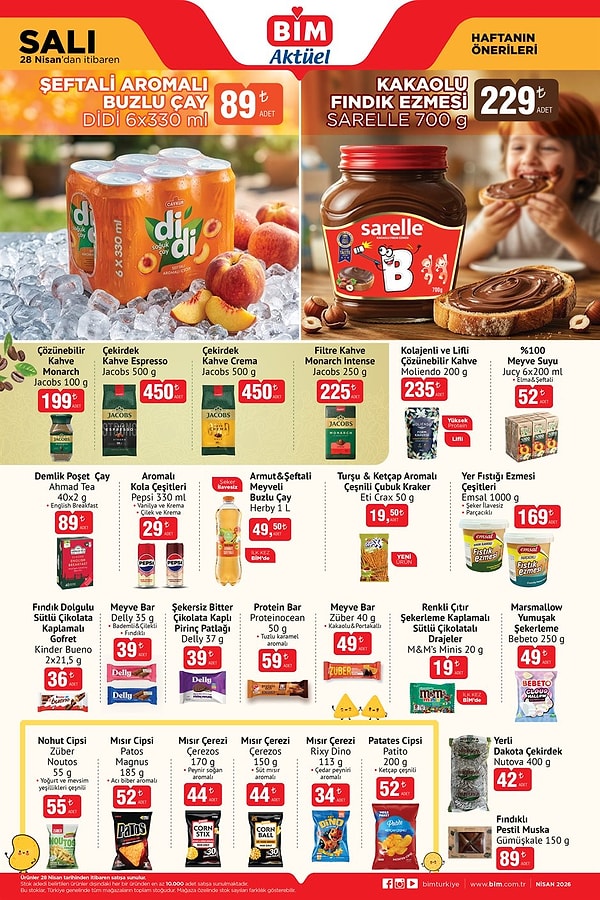 Didi Şeftali Aromalı Buzlu Çay 6x330 ml 89 TL