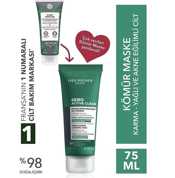 Siyah Noktalara Elveda: Yves Rocher Arındırıcı Kömür Maske