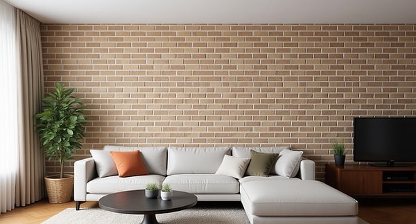 3. Odanın sadece bir duvarını kaplayarak derinlik katman mümkün.