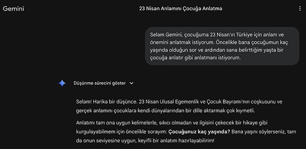 Çocuğunuzun yaş grubuna özel olarak ona 23 Nisan'ı anlatabileceğiniz bir akış almanız da mümkün!
