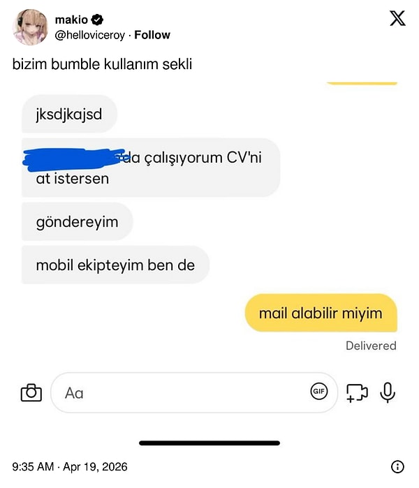 İş arayışı buralara kadar düşmüş...