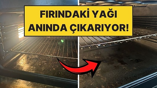 Fırındaki Yağları Dakikalar İçinde Çözen Hile Gibi Yöntem