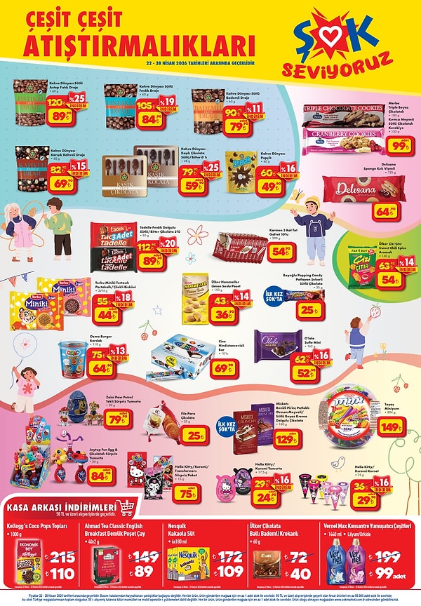 Çeşit Çeşit Atıştırmalıklar