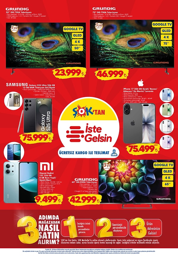 Grundig 50'' GQ 750A Televizyon 23.999 TL