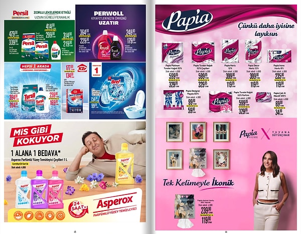 Papia Asmalı Havlu 250 Yaprak 119,90 TL