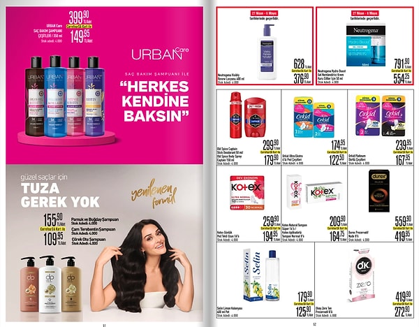 Urban Care Saç Bakım Şampuanı Çeşitleri 149,95 TL