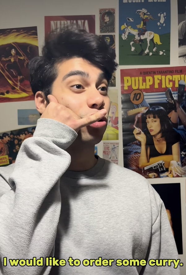 Bütün sesi burundan çıkarmak ve "t" harfi yerine "d" harfi kullanmak gerekiyor!