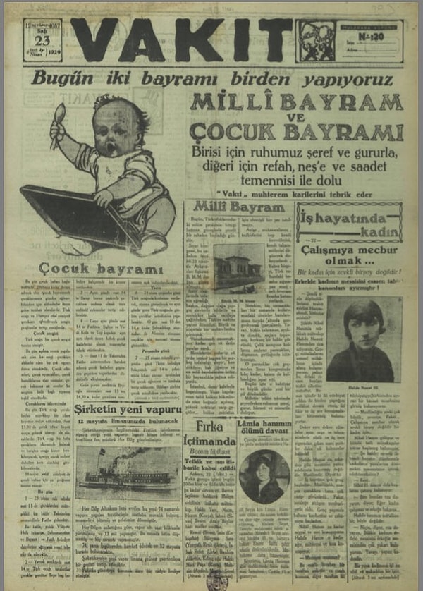 1. 1929 - Vakit gazetesi: “Bugün, iki bayram birden yapıyoruz!”