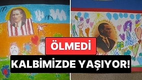 Atatürk Ölmedi Kalbimizde Yaşıyor! Atatürk Özlemini Resimleriyle Anlatan 19 Çocuk