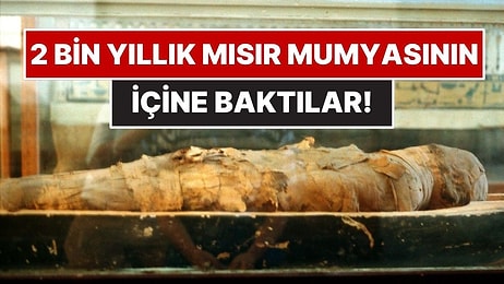 2 Bin Yıllık Mısır Mumyasının İçine Baktılar! Şaşırtan Detaylar Ortaya Çıktı
