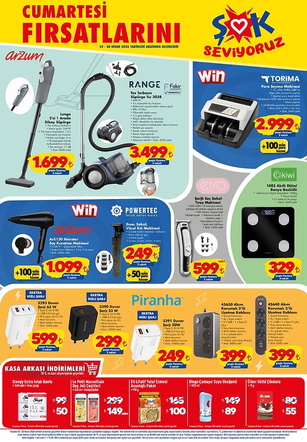 Lungo 2'si 1 Arada Dikey Süpürge 1.699 TL