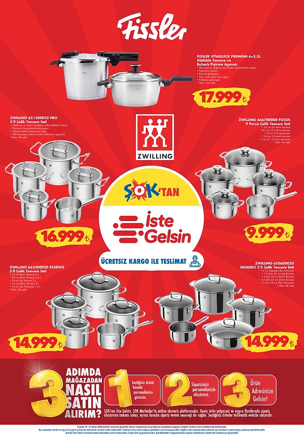 Fissler Vitaquick Premium 6+3,5 L 17.999 TL
