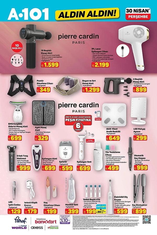 Pierre Cardin IPL Lazer Epilasyon Cihazı 2.199 TL