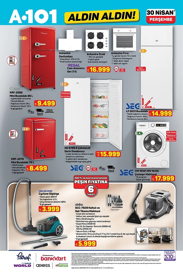 Kiwi Mini Buzdolabı 86 L 9.499 TL