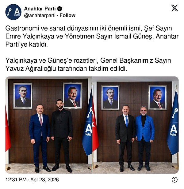 Parti, Twitter'dan açıklama yaptı.