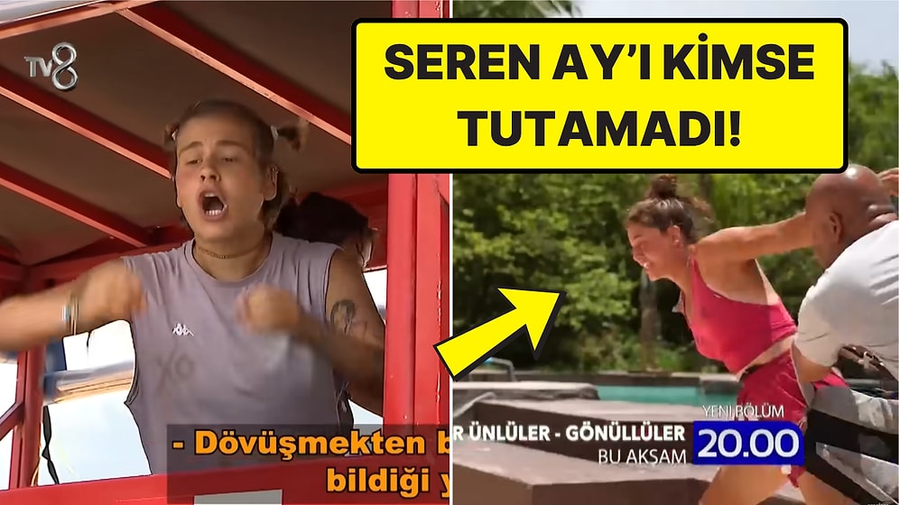Survivor'da Büyük Kavga! Lina'ya Saldıran Seren Ay Diskalifiye Olabilir