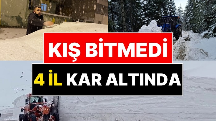 Nisan Sonunda Kar Şoku: 4 Kente Kar Yağdı