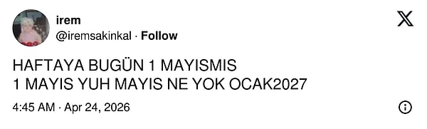 Daha geçen hafta yılbaşı kutlamadık mı?