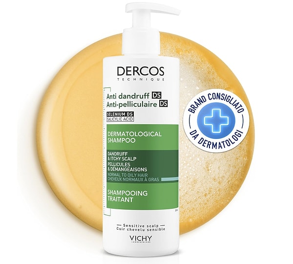 Vichy Dercos Şampuan, kepeksiz ve ferah bir saç derisine kavuşmanızı sağlıyor.