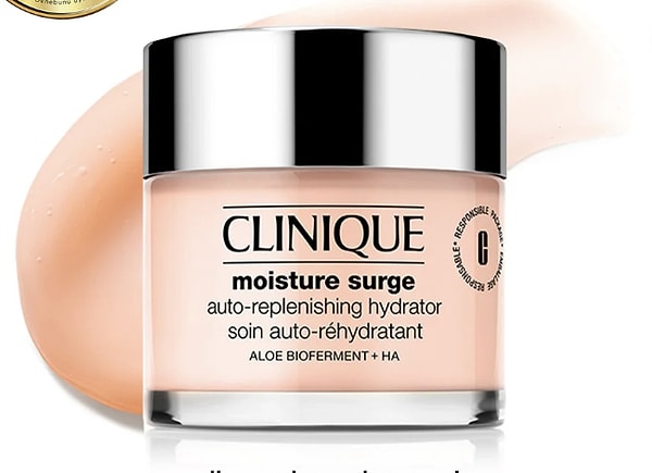 Clinique Moisture Surge, 100 saat boyunca nemini kaybetmeyen bir cilt vaat ediyor.
