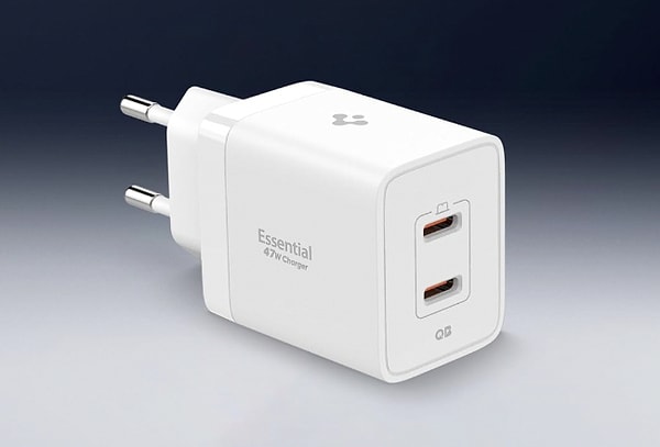 Spigen Hızlı Şarj Aleti, akıllı cihazlarınıza ışık hızında güç sağlıyor.