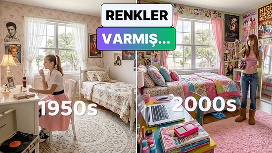 Her 10 Yıl Farklı Bir Dünya: 1950'den Günümüze Genç Kız Odalarının Değişimi