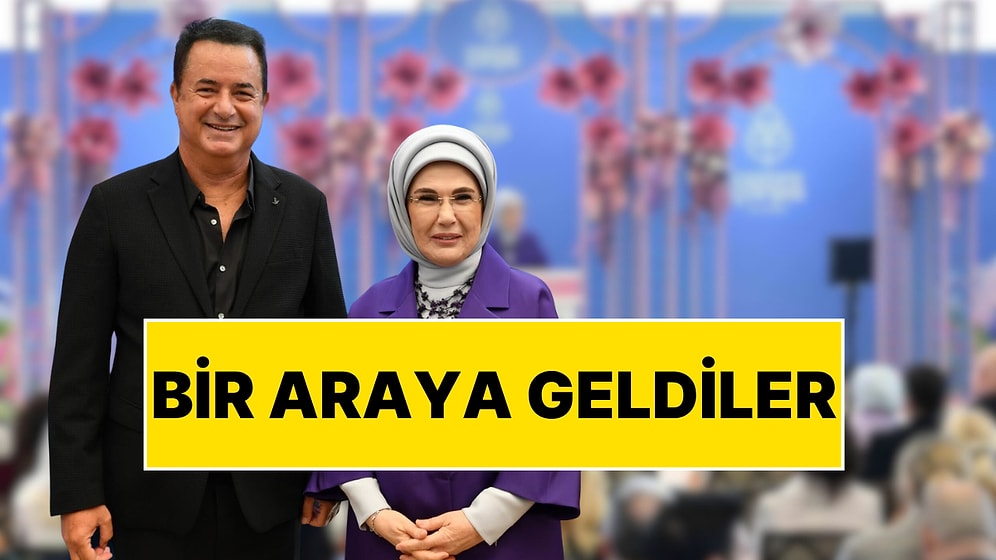 Acun Ilıcalı ve Emine Erdoğan Cemre Çarşısı Programında Bir Araya Geldi