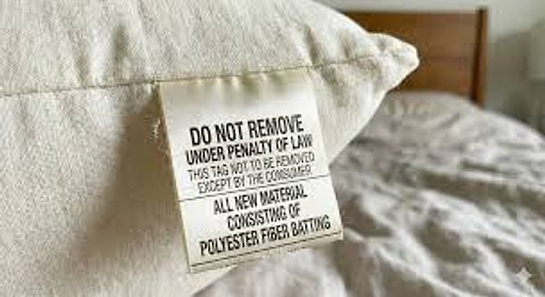 Yeni bir yastık veya yatak aldığınızda üzerindeki kalın, siyah harflerle yazılmış "Çıkarmayın" uyarısı dikkatinizi çekmiştir.
